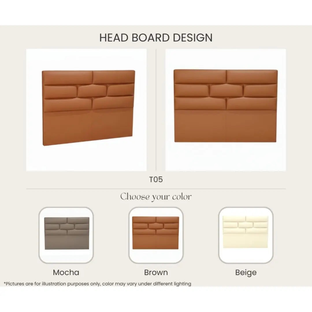 Modern Divan Bed with 8-Inch Foam Mattress | PU Leather Upholstered Bed Frame and Mattress Set Grandeur Furnishings
