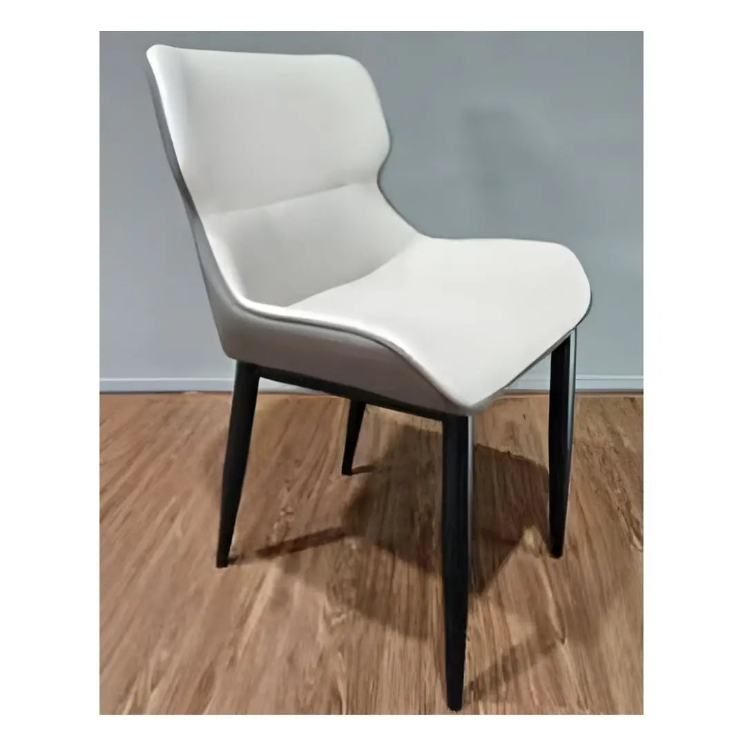 Luxury Pandora White Sintered Stone Top Dining Table Set with Stylish Black Or Beige Grandeur Furnishings