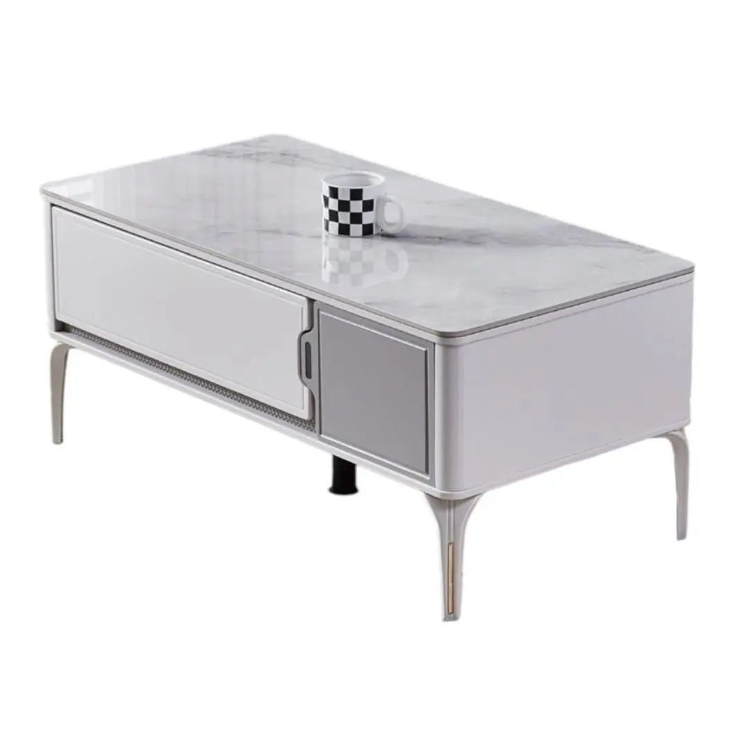 Sintered Stone Top TV Console & Coffee Table Set Grandeur Furnishings