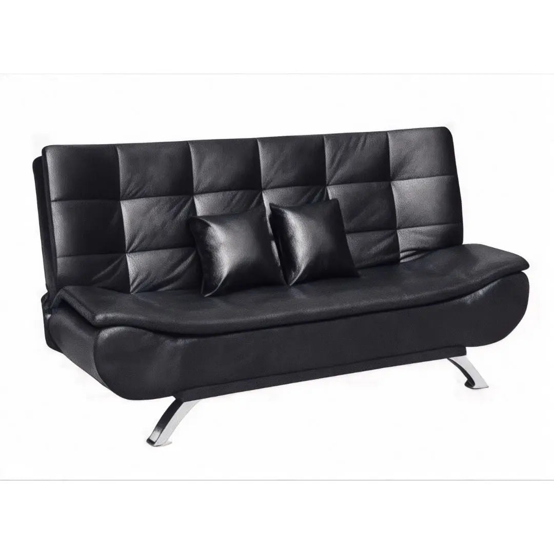 Convertible Sofa Bed in PU Leather for Modern Living Spaces Grandeur Furnishings