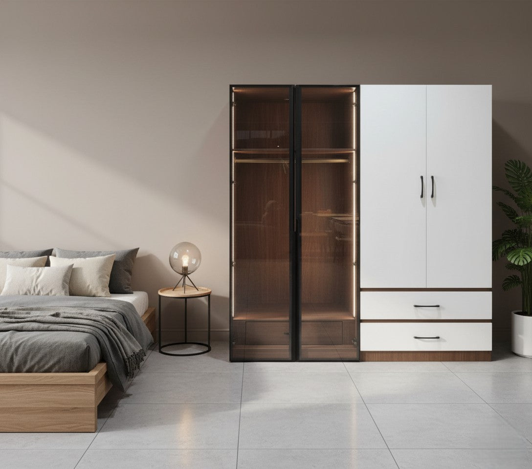 Modern Wardrobes and Shoe Cabinets for Stylish Storage Grandeur Furnishings