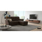 3 Seater Faux Leather Sofa with Ottoman Stool  - 3 Seater Couch Foot Stool Grandeur Furnishings