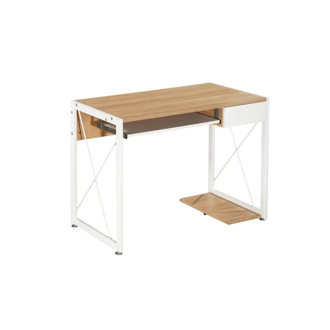 Modern Home Office Desk Study Table with Storage / Keyboard Tray - Multiple Models Available Grandeur Furnishings
