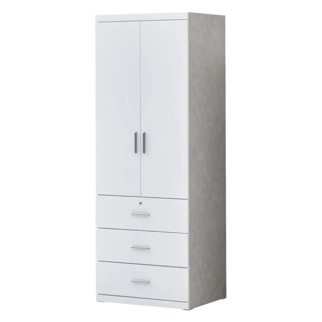 Modern White Wardrobe Collection Grandeur Furnishings