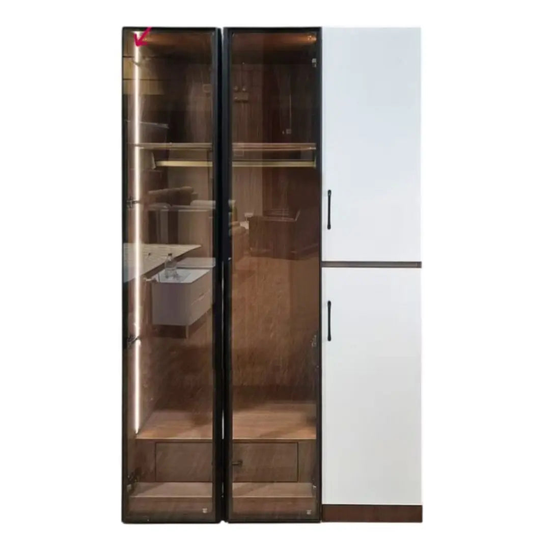 Premium Wardrobe Collection with LED Lights Grandeur Furnishings