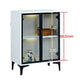 Elegant Glass Side Cabinet – Available in Four Sizes Grandeur Furnishings