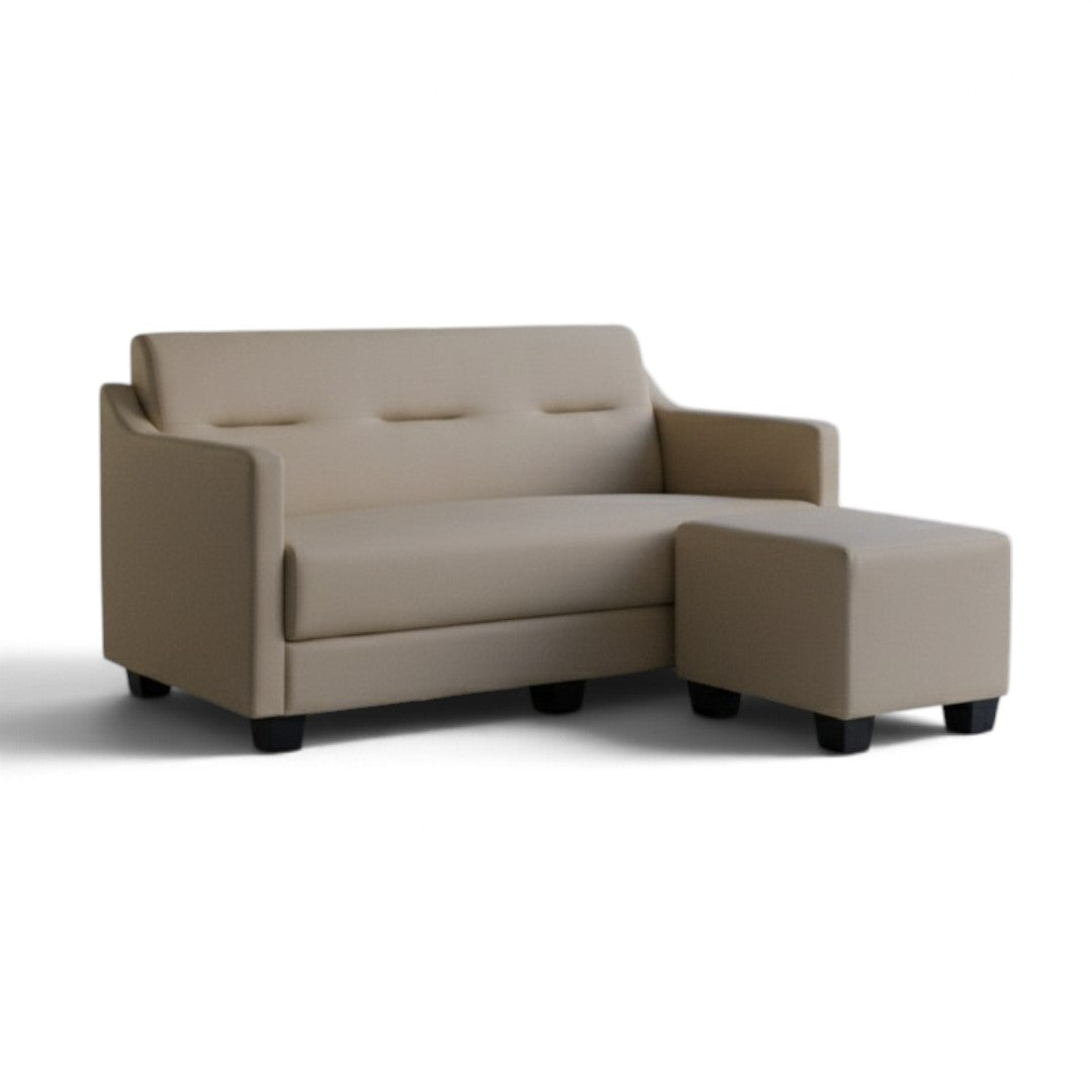 Modern 3 Seater Sofa with Ottoman Foot Stool Grandeur Furnishings