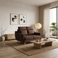 FREYA Premium Fabric Sofa | Modern Living Room Couch & L-Shape Stool Set
