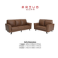 Arivo Luxury Half Leather Sofa | Modern Living Room Couch (1 / 2 / 3 Seater)