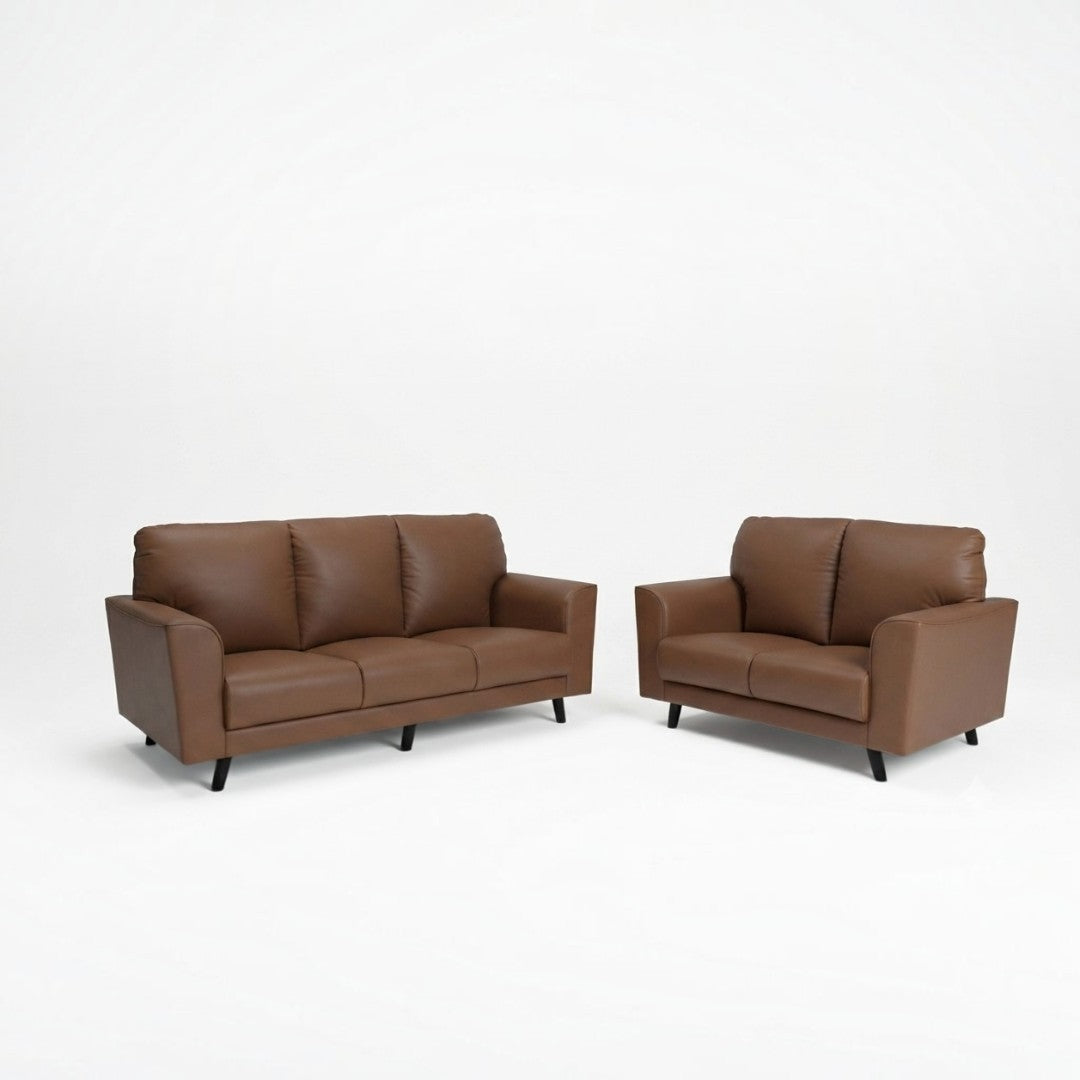 Arivo Luxury Half Leather Sofa | Modern Living Room Couch (1 / 2 / 3 Seater)