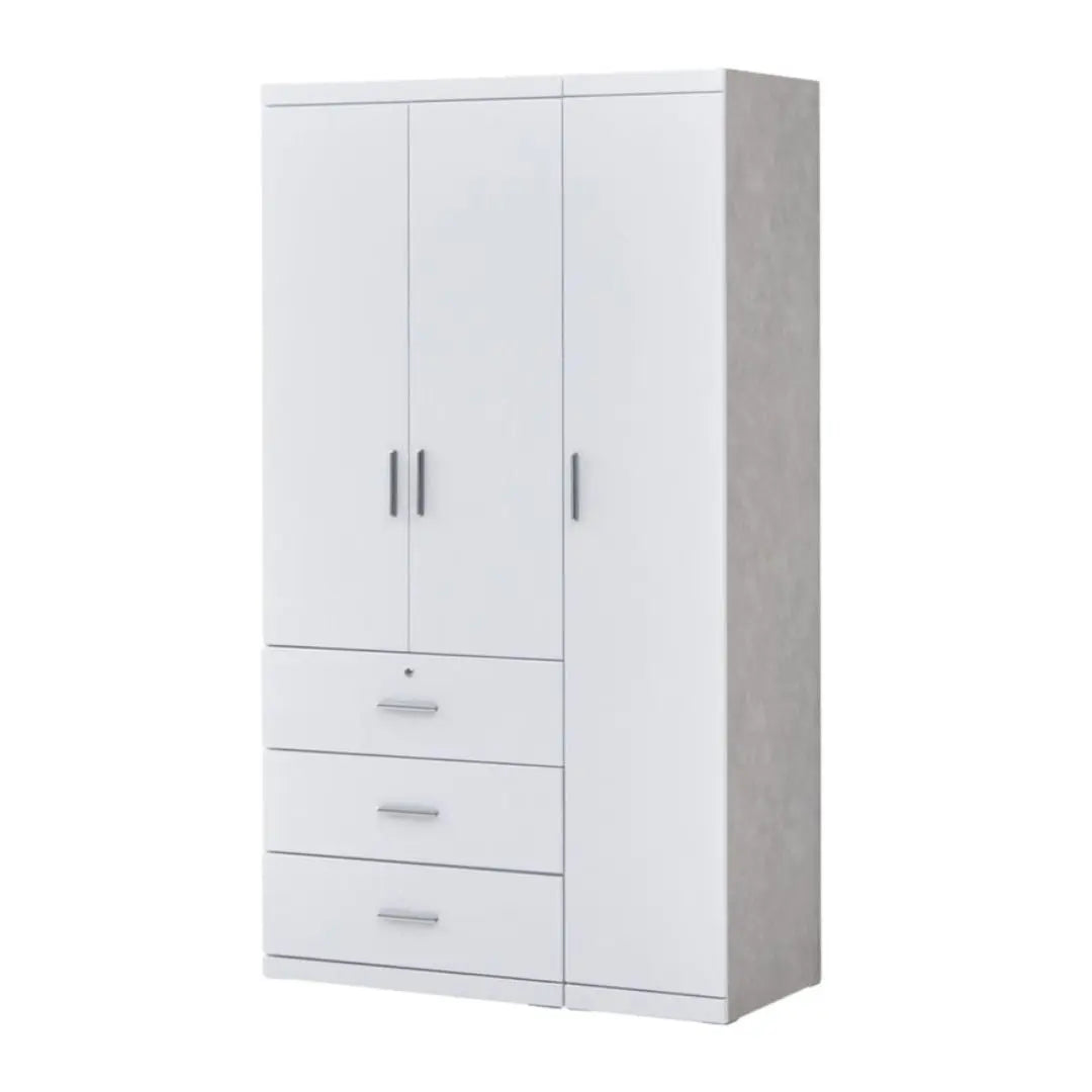 Modern White Wardrobe Collection Grandeur Furnishings