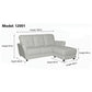 Elegant 3 Seater Sofa with Ottoman Foot Stool Grandeur Furnishings