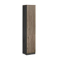 Executive Modular Bookcase | Wood Grain Office Storage Book Cabinet with Lockable Doors Grandeur Furnishings