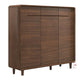Stylish Gloss White & Walnut Shoe Cabinet - Multiple Sizes Available for Organized Storage Grandeur Furnishings