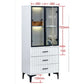 Elegant Glass Side Cabinet – Available in Four Sizes Grandeur Furnishings