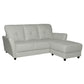 Elegant 3 Seater Sofa with Ottoman Foot Stool Grandeur Furnishings