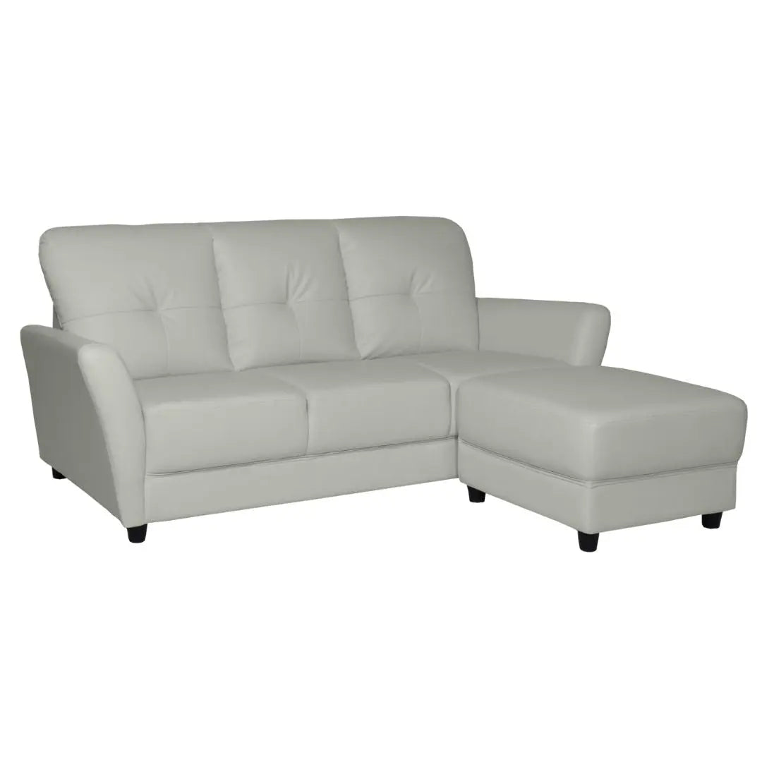 Elegant 3 Seater Sofa with Ottoman Foot Stool Grandeur Furnishings