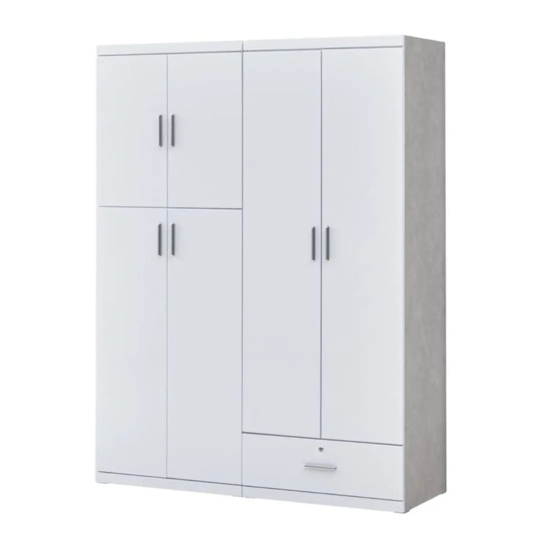 Modern White Wardrobe Collection Grandeur Furnishings