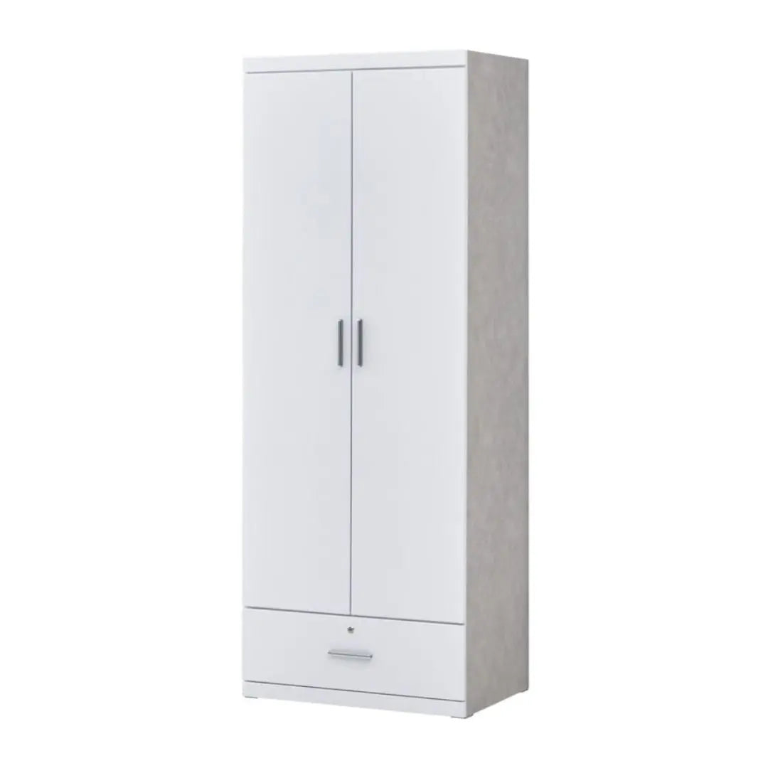 Modern White Wardrobe Collection Grandeur Furnishings