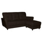 Elegant 3 Seater Sofa with Ottoman Foot Stool Grandeur Furnishings