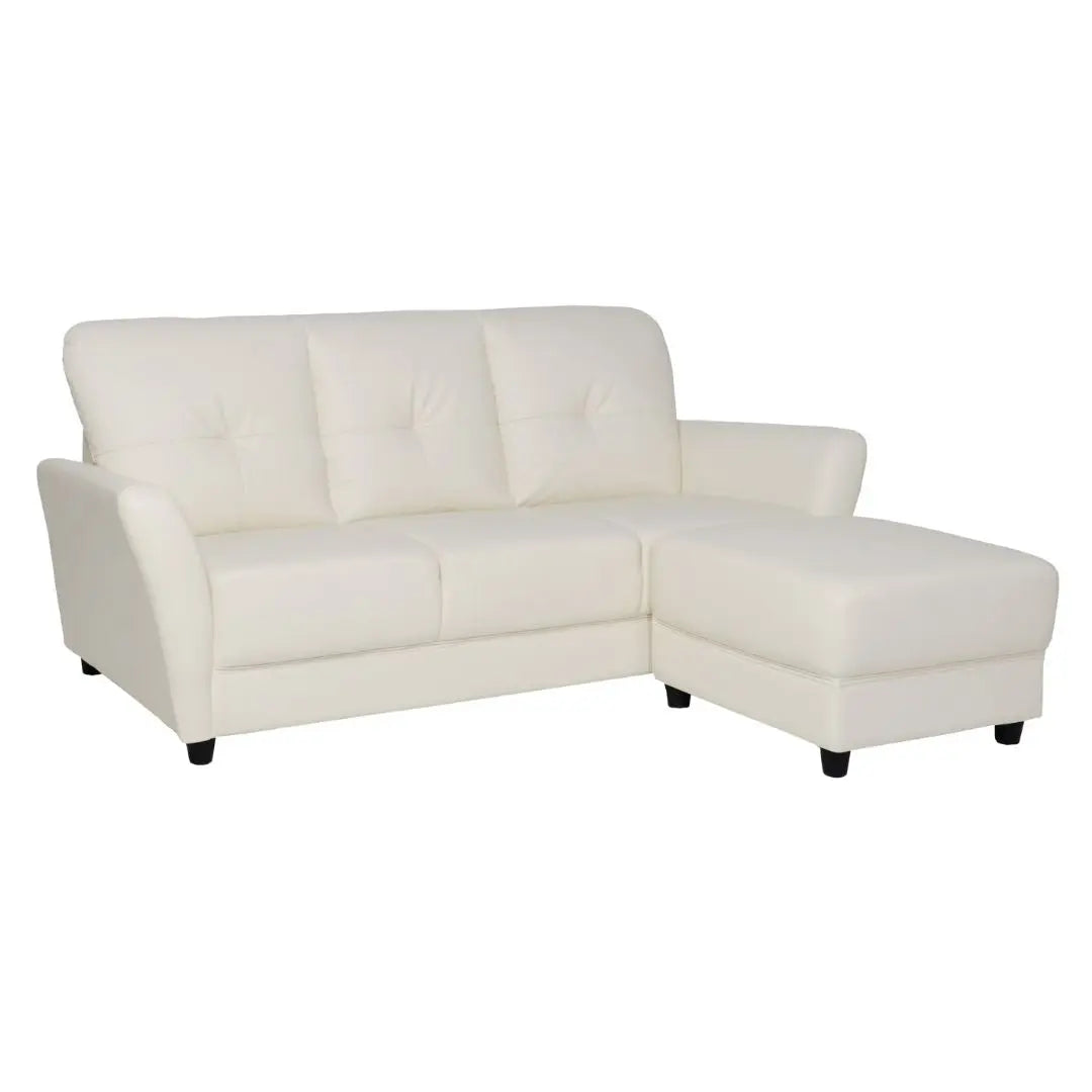 Elegant 3 Seater Sofa with Ottoman Foot Stool Grandeur Furnishings