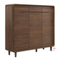 Stylish Gloss White & Walnut Shoe Cabinet - Multiple Sizes Available for Organized Storage Grandeur Furnishings
