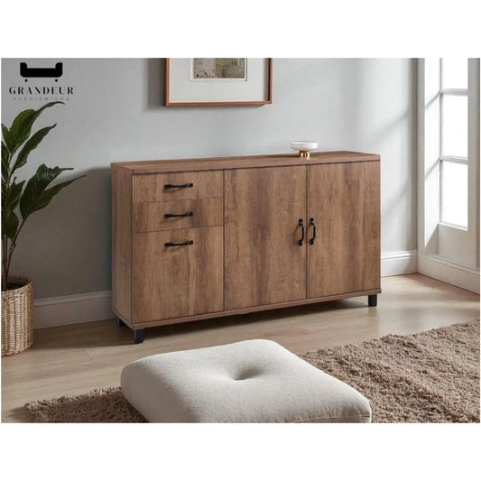 Versatile Side Cabinet - 3 Models Available in Stylish Wood Finish Grandeur Furnishings