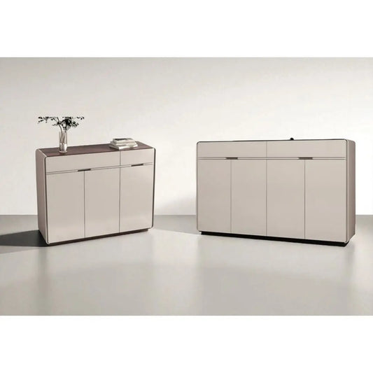 Shoe Cabinet with Wood Veneer Top Grandeur Furnishings