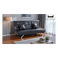 Stylish and Versatile Sofa Bed in Brown and Black Leather Grandeur Furnishings