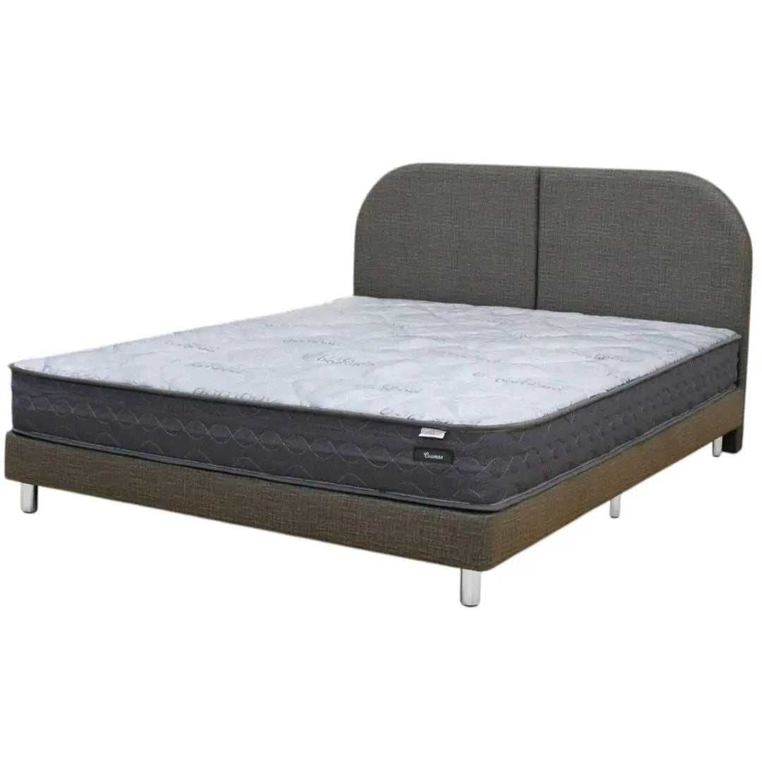 Dreamster Cosmos Mattress with Oscar Fabric Bedframe Set Grandeur Furnishings