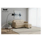 Modern 3 Seater Sofa with Ottoman Foot Stool Grandeur Furnishings