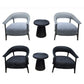 Modern Lounge Chair Set with Table – Stylish and Comfortable (Black & Grey Options) Grandeur Furnishings