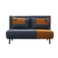 Two-Tone Fabric Sofa Bed with Pillows Grandeur Furnishings