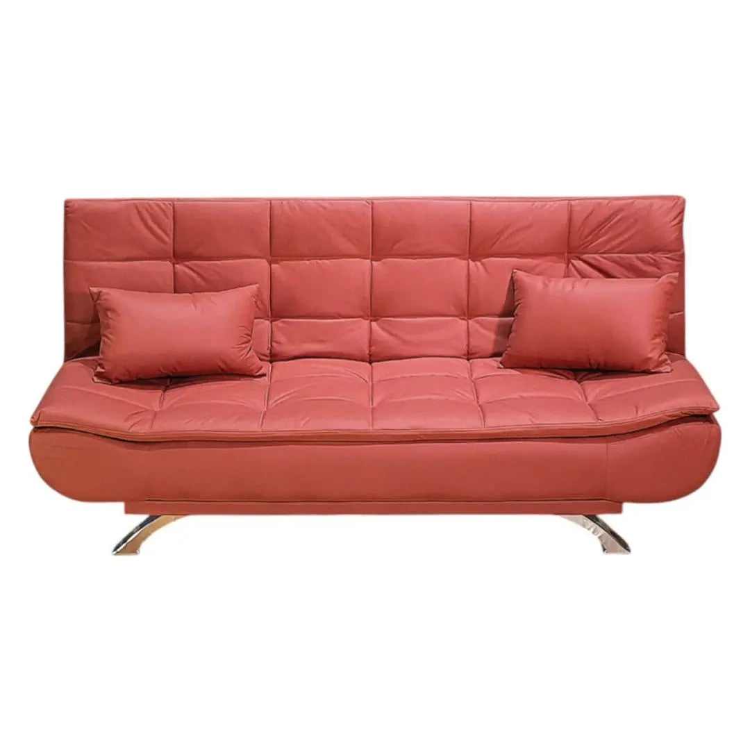 Multi-Functional Fabric Sofa Bed – Available in Red, Green, and Blue for Ultimate Comfort Grandeur Furnishings