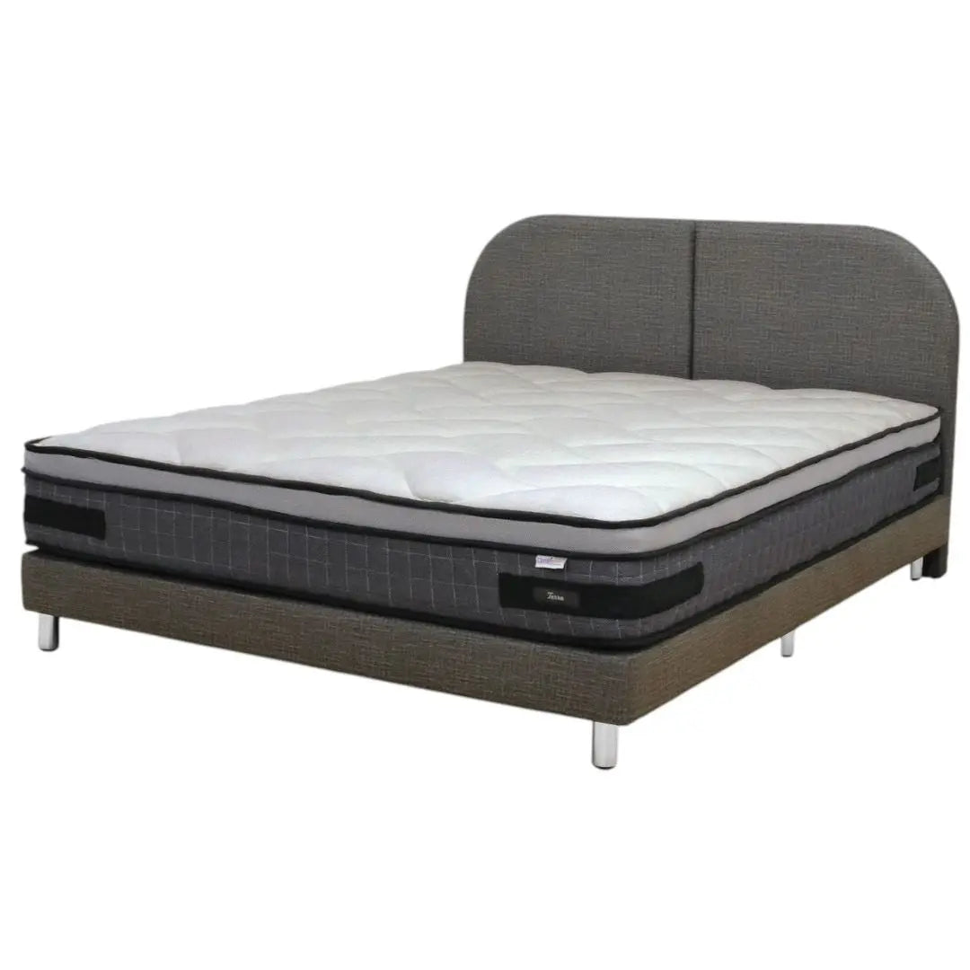 Dreamster Terra Mattress with Oscar Fabric Bedframe Set Grandeur Furnishings