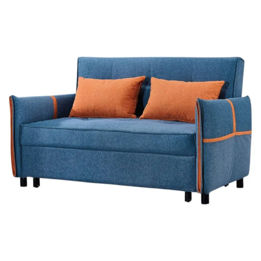 Pet-Friendly Fabric Sofa Bed – Available in Blue & Charcoal Grey Grandeur Furnishings