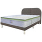 Dreamster Quartz Mattress with Oscar Fabric Bedframe Set Grandeur Furnishings