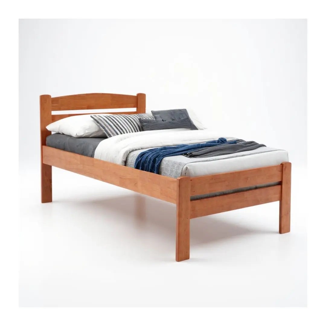 Solid Wood Bed Frame with Strong Durable Base Grandeur Furnishings