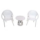 Modern Outdoor Chair and Table Set – Available in White & Black Grandeur Furnishings