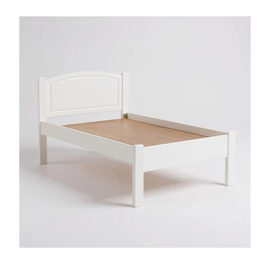 Modern Solid Wood Bed Frame with Arched Headboard Grandeur Furnishings