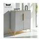 Elegant and Stylish Shoe Cabinet with Sintered Stone Top | Available in 2 Sizes and Colour Grandeur Furnishings