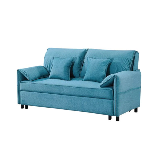 Pet-Friendly Fabric Sofa Bed – Available in Teal & Orange Grandeur Furnishings
