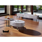 Glass-Top TV Console & Coffee Table Set Grandeur Furnishings