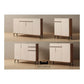 Modern Shoe Cabinet with Microcrystalline Glass Top in Multiple Sizes Grandeur Furnishings