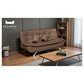 Convertible Sofa Bed in PU Leather for Modern Living Spaces Grandeur Furnishings