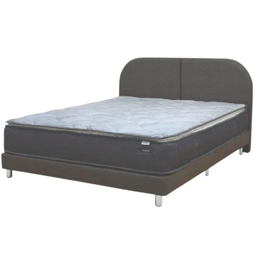 Dreamster Stardust Mattress with Oscar Fabric Bedframe Set Grandeur Furnishings