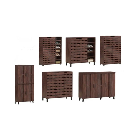 Modern Wooden Shoe Cabinet – Stylish and Spacious Storage Shoe Rack (6 Sizes) Grandeur Furnishings