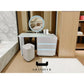Vanity Table with LED Mirror and Sleek White Finish Dressing Table Set Grandeur Furnishings