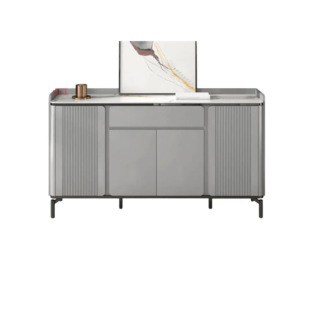 Modern Sintered Stone Top Shoe Cabinet Grandeur Furnishings