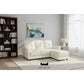 3 Seater Faux Leather Sofa with Ottoman Stool  - 3 Seater Couch Foot Stool Grandeur Furnishings